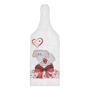 Planche À Découper Table de coupe de verre Saint-Valentin Eléphant