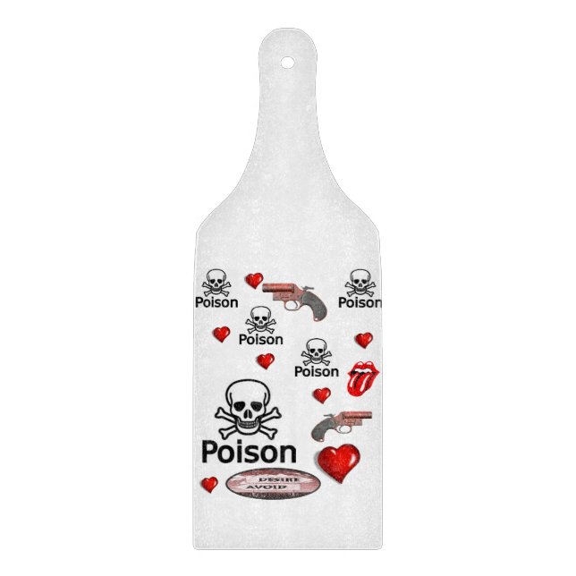 Planche À Découper Table de coupe de verre Saint-Valentin Poison (Devant)