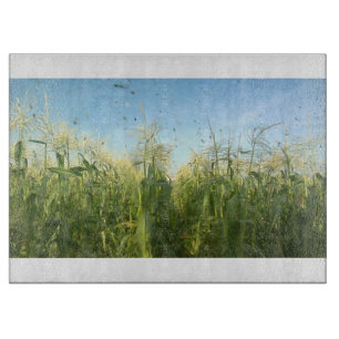 Planche À Découper Table de coupe en verre Country 40