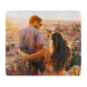 Planche À Découper Table de coupe en verre Votre Modèle photo