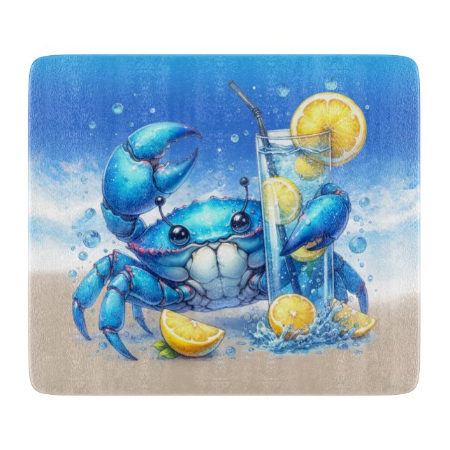 Planche À Découper Tableau de coupe de crabe (Devant)