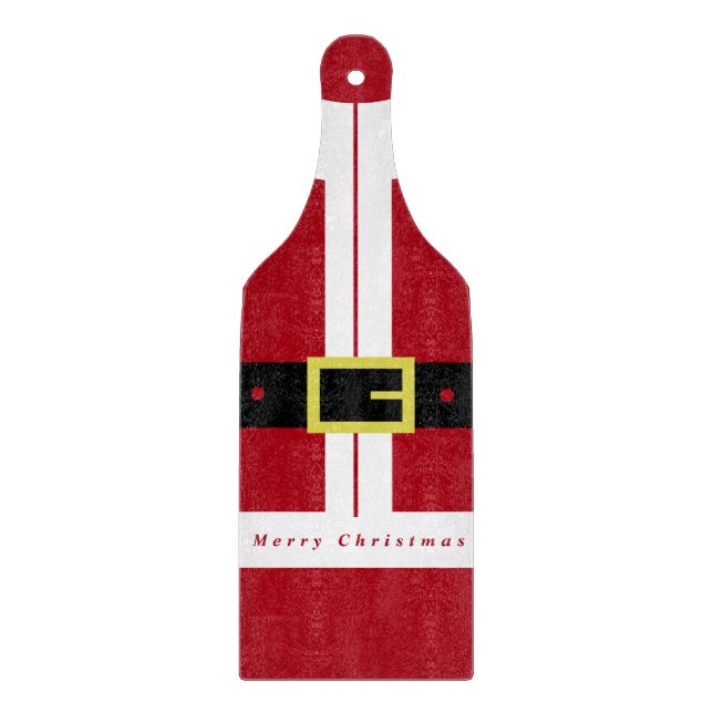 Planche À Découper Tableau de coupe de Noël Drôle Canta Design Cadeau (Devant)