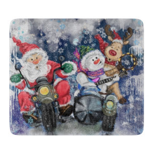 Planche À Découper Tableau de coupe de Noël Heureux amis de Noël