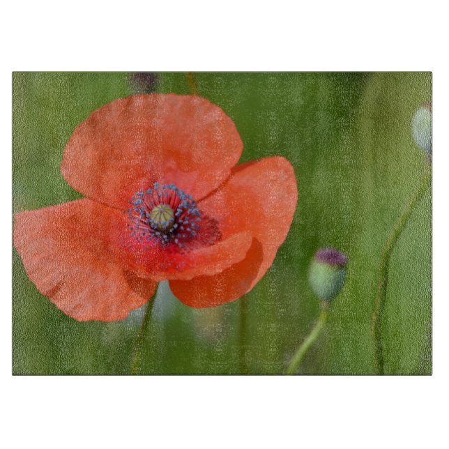 Planche À Découper Tableau de découpe du pavot (Devant)