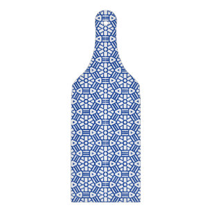 Planche À Découper Tableau de découpe - Hexagon et Barres (bleu)