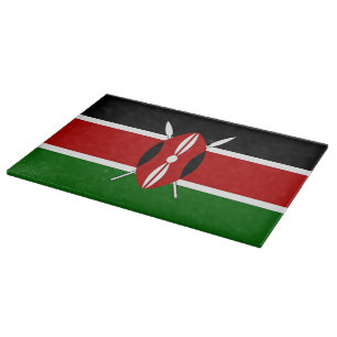 Planche À Découper Tableau spécial patriotique avec drapeau du Kenya