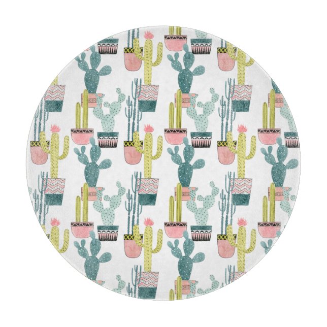 Planche À Découper Taco à propos d'amour | Motif Cactus (Devant)