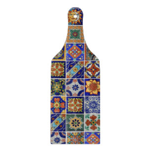 Planche À Découper Talavera Carrelage Image Pagaie en Verre Style Sud