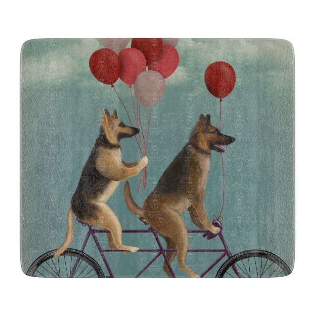 Planche À Découper Tandem de berger allemand (Devant)