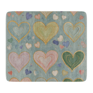 Planche À Découper Tapisserie Pastel Heart