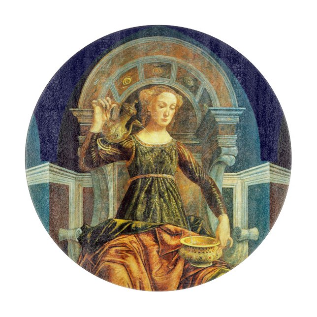 PLANCHE À DÉCOUPER TAROTS DE RENAISSANCE ANTIQUE 14 / TEMPÉRANCE (Devant)