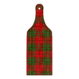 Planche À Découper tartan Comyn rouge vert carreau