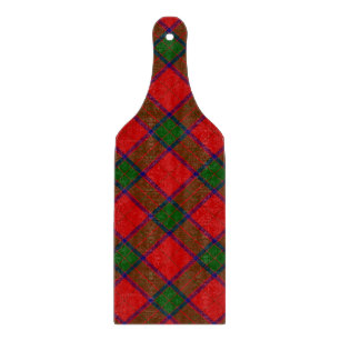 Planche À Découper tartan Robertson rouge vert carreau