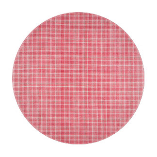 Planche À Découper Tartan rouge rétro plaid : motif sans soudure.