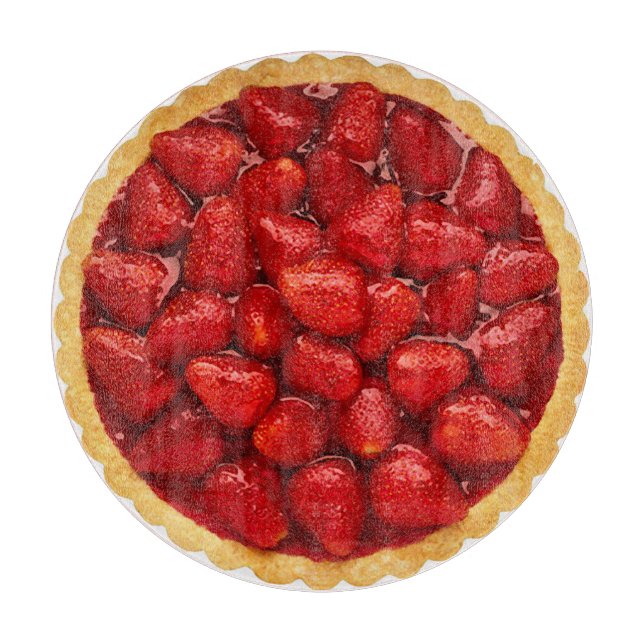 Planche À Découper Tarte de fraise (Devant)
