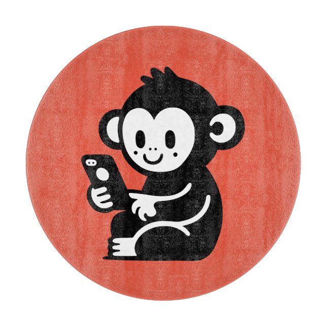 Planche À Découper Téléphone singe (Devant)
