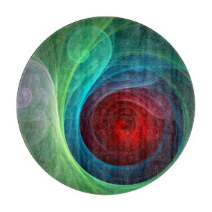 Planche À Découper Tempête rouge Floral Art moderne Abstrait Motif co