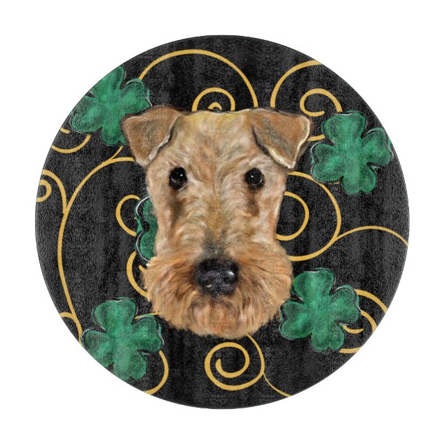 PLANCHE À DÉCOUPER TERRIER AIREDALE     (Devant)