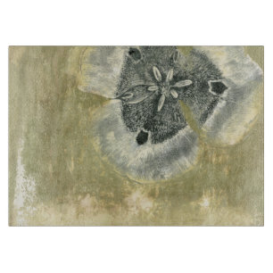 Planche À Découper Tête de fleurs Abstraite de texture laquée