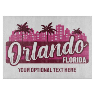 Planche À Découper Texte personnalisé Orlando Floride