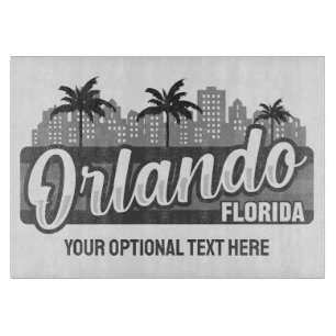Planche À Découper Texte personnalisé Orlando Floride