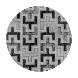 Planche À Découper Textile de boue africain avec Motifs géométriques