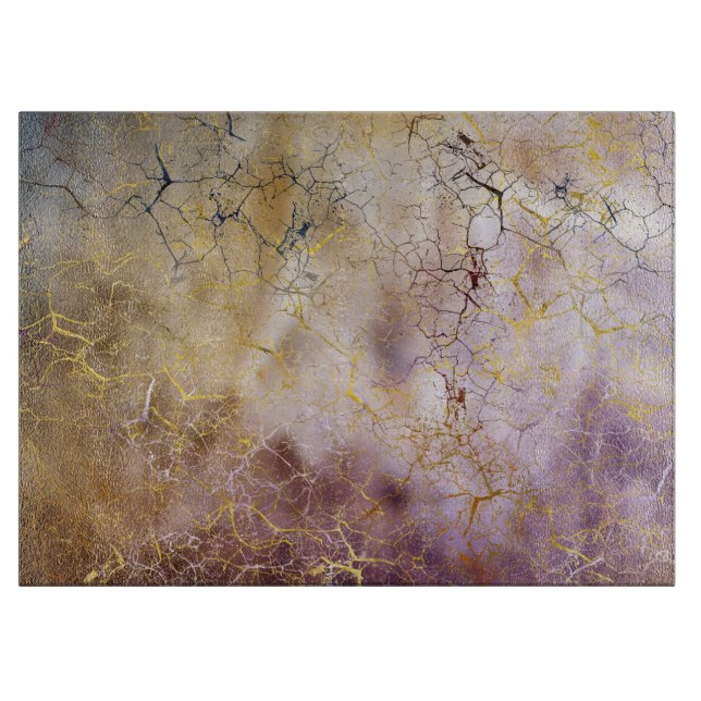 Planche À Découper Texture abstraite de cristal de marbre et de (Devant)