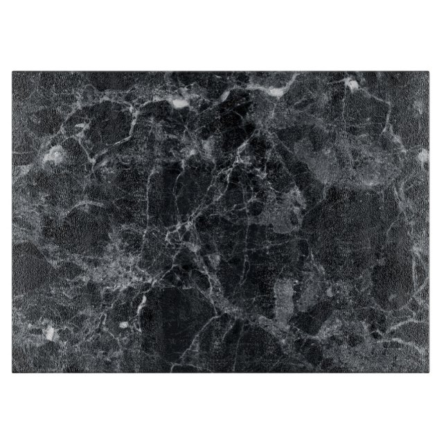 Planche À Découper Texture de marbre noire (Devant)