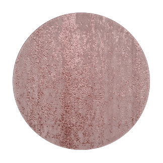 Planche À Découper Texture or métallique, quartz rose.