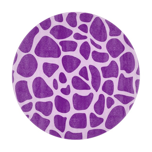 Planche À Découper Texture violette de la peau de girafe (Devant)