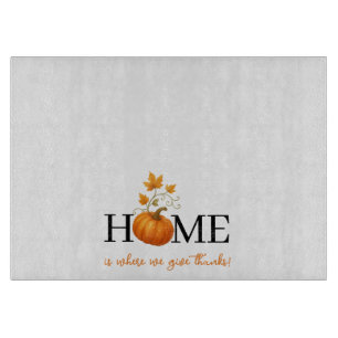 Planche À Découper Thanksgiving Citrouille Home Où nous donnons des r