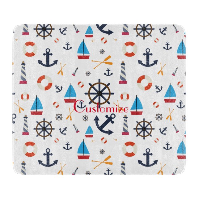 Planche À Découper Thème nautique Thunder_Cove (Devant)