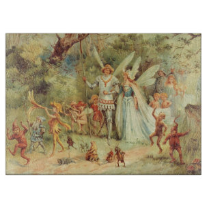 Planche À Découper Thumbelina et Prince Mariage, contes Vintages de f