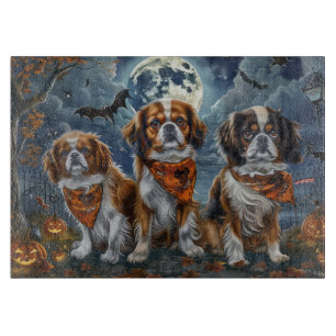Planche À Découper Tibetan Spaniel Halloween Épouvantable 