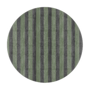 Planche À Découper Tic vert olive rayé moderne