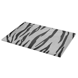 Planche À Découper Tiger noir et blanc