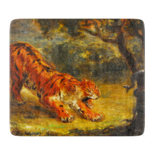Planche À Découper Tigre sauvage et serpent (art animal)