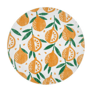 Planche À Découper Timbres de fruits : Motif texturé Vintage sans sou