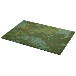 Planche À Découper Tissu Tropical Faux Vintage