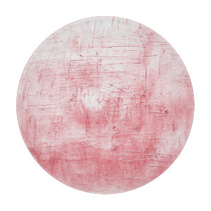 Planche À Découper Toile rouge métallique : Elégance de la brosse.