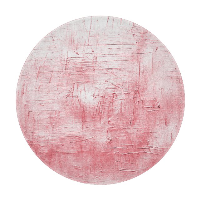 Planche À Découper Toile rouge métallique : Elégance de la brosse. (Devant)