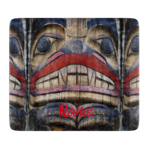 Planche À Découper Tonnerre à visage totem