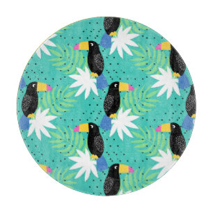 Planche À Découper Toucans sur Teal