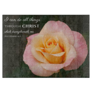 Planche À Découper Tout par Christ Philippiens 4:13 Rose