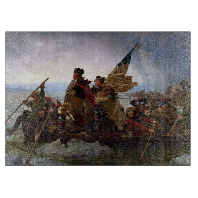 Planche À Découper Traversée du fleuve Delaware, George Washington (Devant)