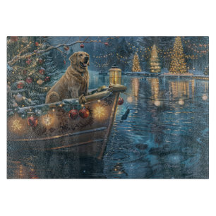 Planche À Découper Traversée festive de Noël au Labrador