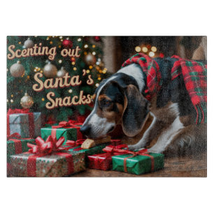 Planche À Découper Treeing Walker Coonhound Festive Noël