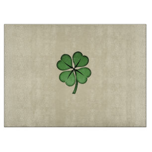Planche À Découper Trèfle irlandais chic Lucky