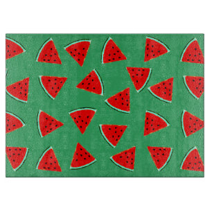 Planche À Découper Triangles à motif pastèque