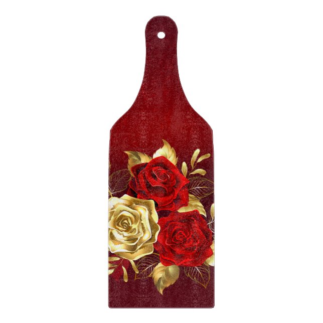 Planche À Découper Trois Roses de bijoux (Devant)